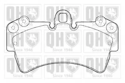 Комплект тормозных колодок, дисковый тормоз QUINTON HAZELL купить