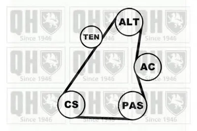 Поликлиновой ременный комплект QUINTON HAZELL купить
