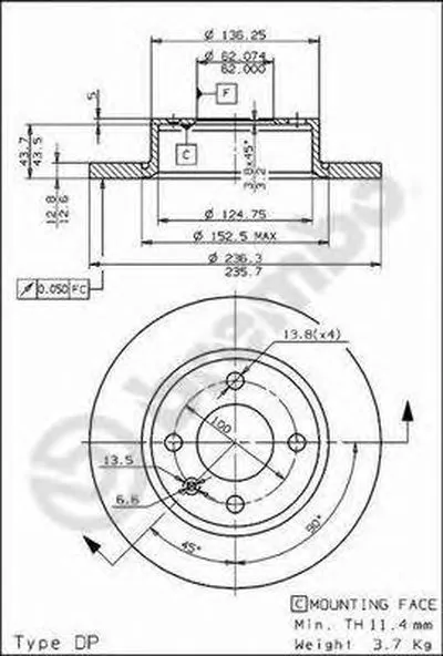 Тормозной диск AP купить