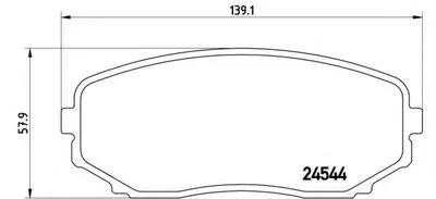 Комплект тормозных колодок, дисковый тормоз BREMBO купить