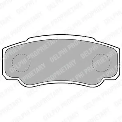 Комплект тормозных колодок, дисковый тормоз DELPHI купить