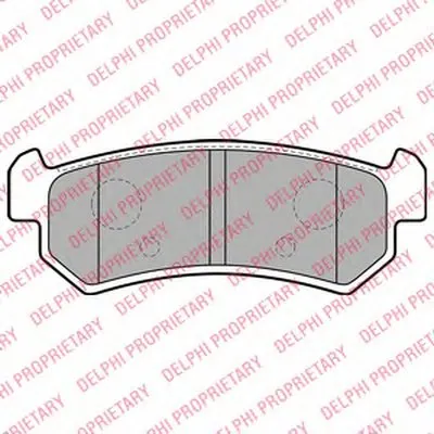 Комплект тормозных колодок, дисковый тормоз DELPHI купить