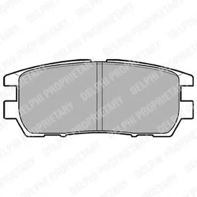 Комплект тормозных колодок, дисковый тормоз DELPHI купить