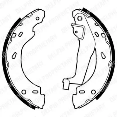 Комплект тормозных колодок DELPHI купить