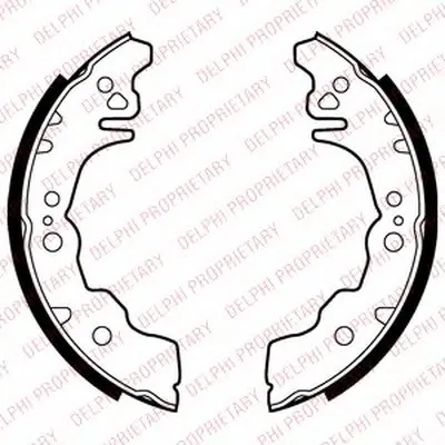 Комплект тормозных колодок DELPHI купить