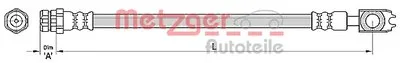 Тормозной шланг METZGER купить
