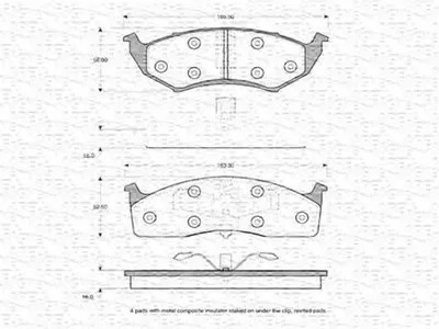 Комплект тормозных колодок, дисковый тормоз MAGNETI MARELLI купить