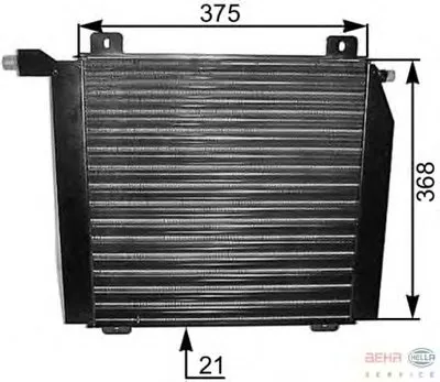 Конденсатор, кондиционер BEHR HELLA SERVICE купить
