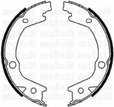 Комплект тормозных колодок, стояночная тормозная система METELLI купить