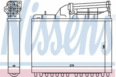 Теплообменник, отопление салона NISSENS купить