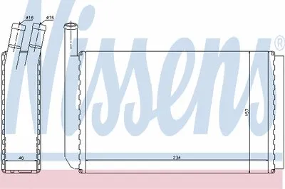Теплообменник, отопление салона NISSENS купить