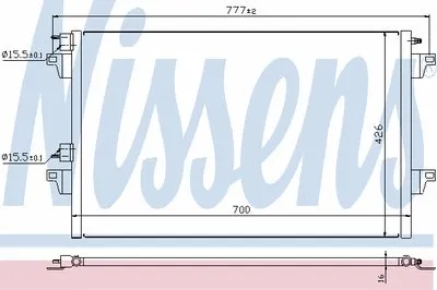 Конденсатор, кондиционер NISSENS купить