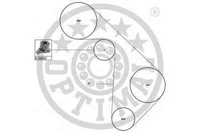 Комплект ремня ГРМ OPTIMAL купить