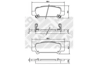 Комплект тормозных колодок, дисковый тормоз MAPCO купить