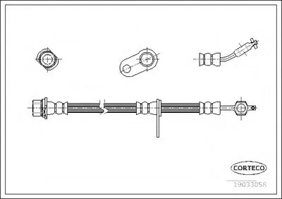 Тормозной шланг CORTECO купить