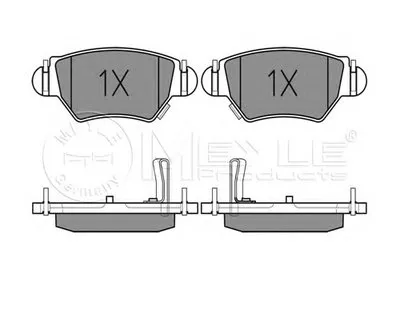 Комплект тормозных колодок, дисковый тормоз MEYLE купить