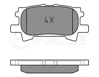 Комплект тормозных колодок, дисковый тормоз MEYLE купить