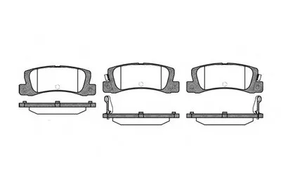 Комплект тормозных колодок, дисковый тормоз REMSA купить