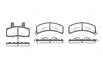Комплект тормозных колодок, дисковый тормоз REMSA купить