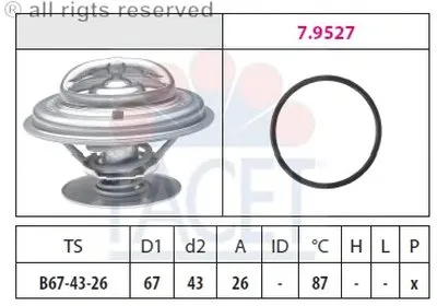 Термостат, охлаждающая жидкость FACET купить