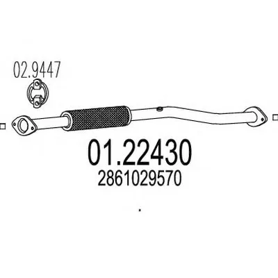 Труба выхлопного газа MTS купить