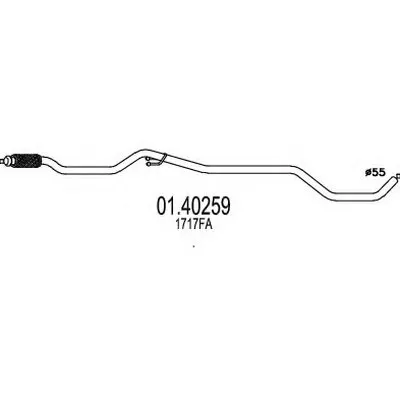 Труба выхлопного газа MTS купить