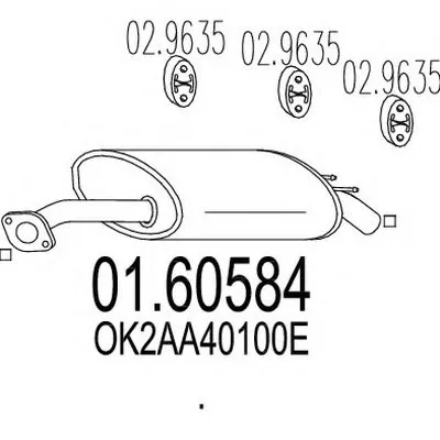 Глушитель выхлопных газов конечный MTS купить