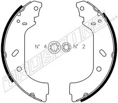 Комплект тормозных колодок TRUSTING купить