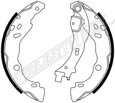 Комплект тормозных колодок REPARATION KIT TRUSTING купить