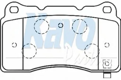 Комплект тормозных колодок, дисковый тормоз MK KASHIYAMA KAVO PARTS купить