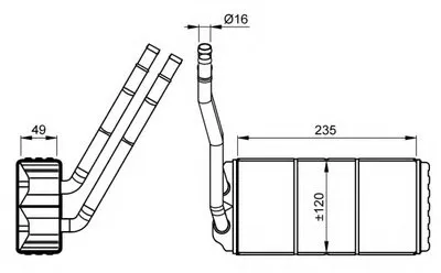 Теплообменник, отопление салона NRF купить