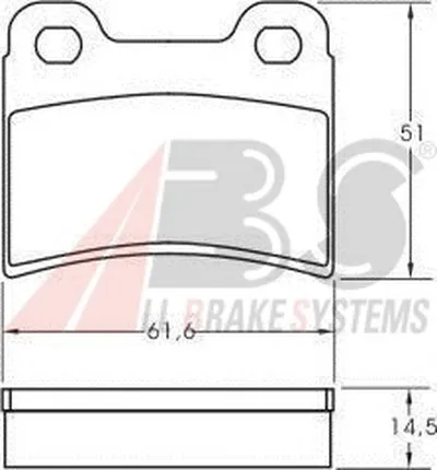 Комплект тормозных колодок, дисковый тормоз A.B.S. купить