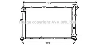 Радиатор, охлаждение двигателя AVA QUALITY COOLING купить
