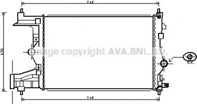 Радиатор, охлаждение двигателя AVA QUALITY COOLING купить