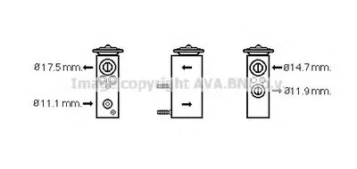 Расширительный клапан, кондиционер AVA QUALITY COOLING купить