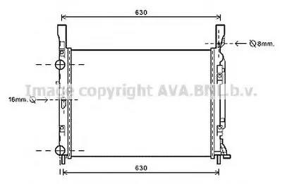 Радиатор, охлаждение двигателя AVA QUALITY COOLING купить