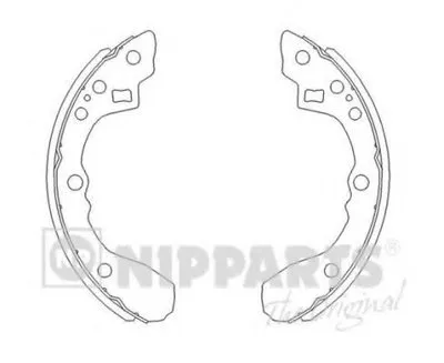 Комплект тормозных колодок NIPPARTS купить