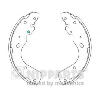 Комплект тормозных колодок NIPPARTS купить