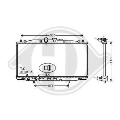 Радиатор, охлаждение двигателя DIEDERICHS купить