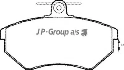Комплект тормозных колодок, дисковый тормоз QH JP GROUP купить