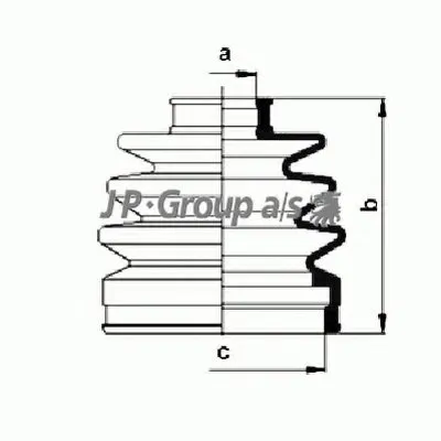 Комплект пылника, приводной вал QH JP GROUP купить