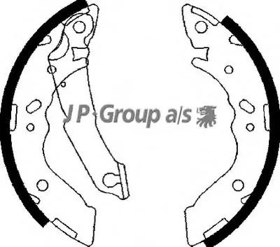 Комплект тормозных колодок QH JP GROUP купить