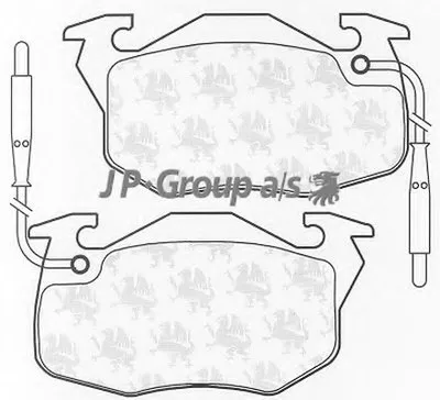 Комплект тормозных колодок, дисковый тормоз QH JP GROUP купить
