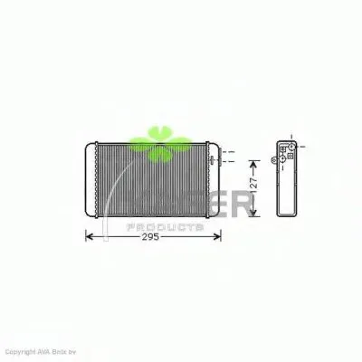 Теплообменник, отопление салона KAGER купить