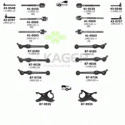 Подвеска колеса KAGER купить