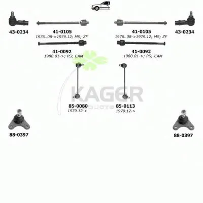 Подвеска колеса KAGER купить