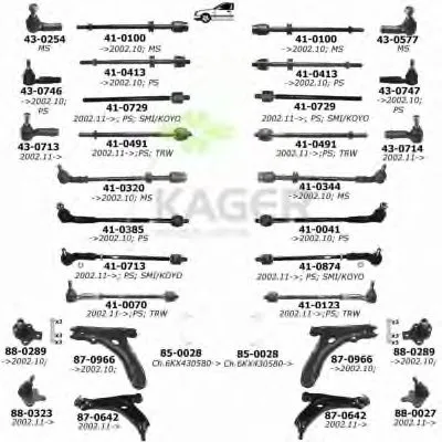 Подвеска колеса KAGER купить