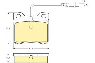 Комплект тормозных колодок, дисковый тормоз GIRLING купить