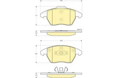 Комплект тормозных колодок, дисковый тормоз GIRLING купить
