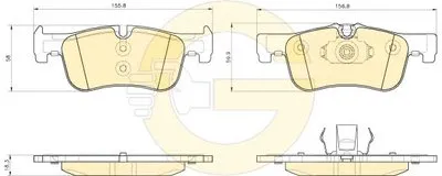 Комплект тормозных колодок, дисковый тормоз GIRLING купить